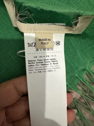 Stola Weekend Max Mara in lino verde