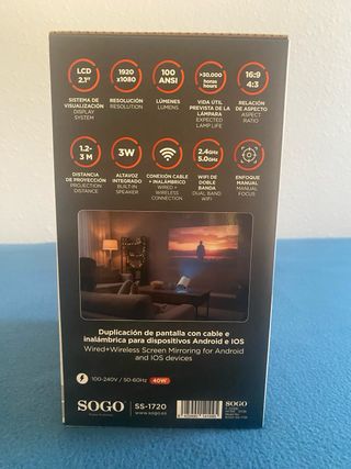 A estrenar Proyector SOGO Multiángulo SS-1720