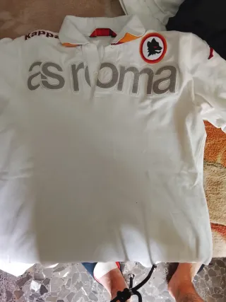 Polo AS Roma Kappa Blanco
