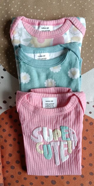 Bodys para bebé 0-3 meses.