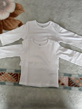 Lote 4 Camisetas Manga Larga Bebé 6 Meses