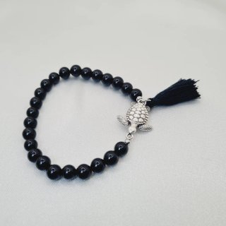 Pulsera Onix Brillo Tortuga Zamak