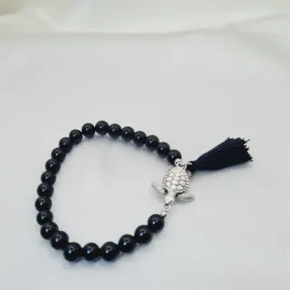 Pulsera Onix Brillo Tortuga Zamak