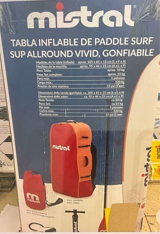 Tabla Padel Surf Hinchable Mistral Allround
