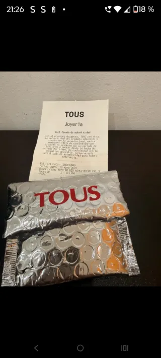 Pendientes Tous Plata