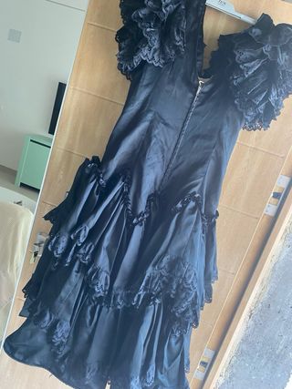 Traje Flamenca Negro Talla 44