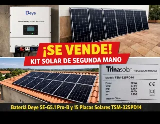Equipo fotovoltaica placas solares
