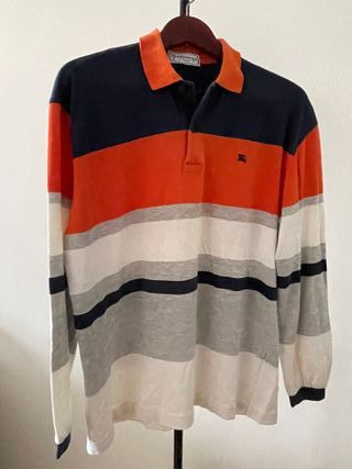 Polo Burberrys manga larga rayas