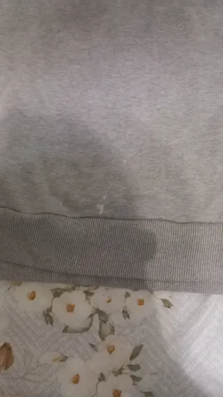 Felpa Diesel Grigia con Logo Rosso