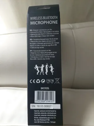 Micrófono Karaoke Bluetooth Inalámbrico
