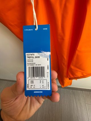 Bañador Adidas Naranja Mujer