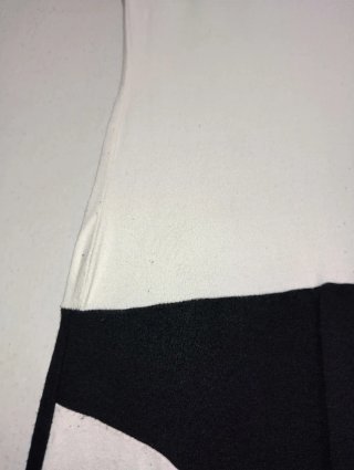 Abito corto Laura Aime nero e bianco taglia S