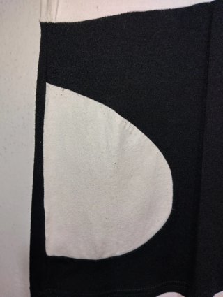 Abito corto Laura Aime nero e bianco taglia S