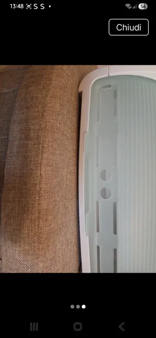 Porta pane beige e bianco