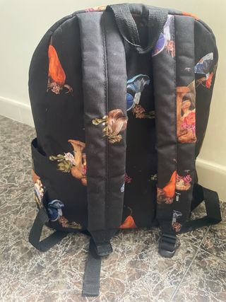 Mochila Vans Estampada Floral Negra