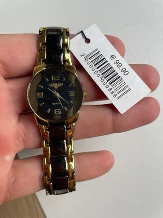 Reloj Elegance Negro y Dorado