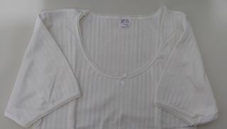 CAMISETA INTERIOR NIÑA M. CORTA T.16 BLANCO