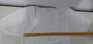 CAMISETA INTERIOR NIÑA M. CORTA T.16 BLANCO