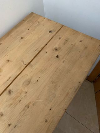 Mesa de trabajo madera y metal Medidas: 108x50x77