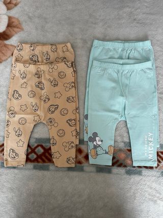 Lote 4 Pantalones Bebé Gemelos 6-9 Meses