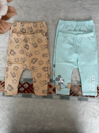 Lote 4 Pantalones Bebé Gemelos 6-9 Meses