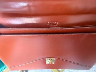 Maletín Loewe Marrón con Llave y Candado