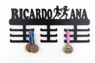 Suporte Medalhas Corrida Ricardo Ana