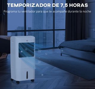 Enfriador Aire HOMCOM 3 Velocidades