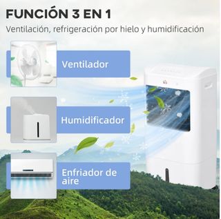 Enfriador Aire HOMCOM 3 Velocidades
