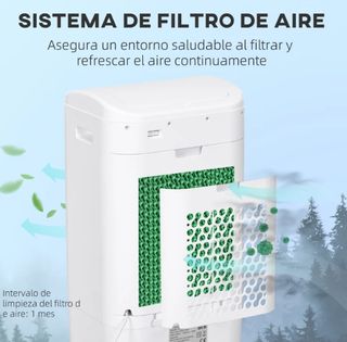 Enfriador Aire HOMCOM 3 Velocidades