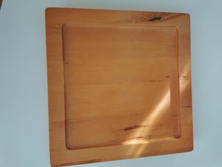 Set 4 ciotole aperitivo ceramica con base legno