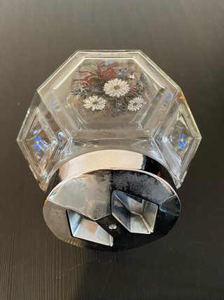 Tarros de cristal y metal