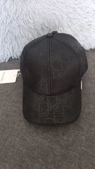 Gorra Hermes Negra y Naranja