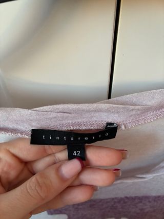 Camiseta Tintoretto Talla M Degradado Morado