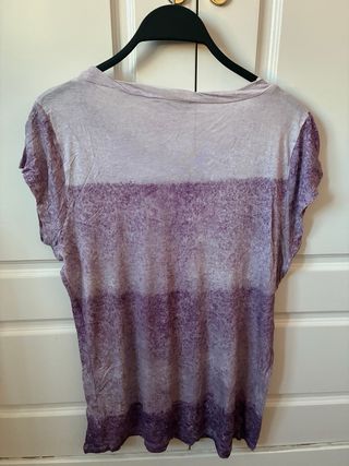 Camiseta Tintoretto Talla M Degradado Morado