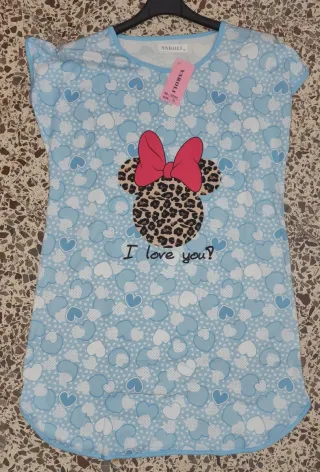 Camisón YAROLI M Corazón Minnie Azul tallas M,L,XL