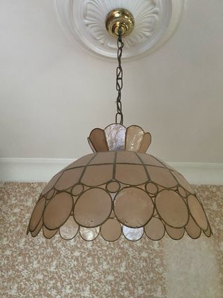 Lámpara techo vintage nacarada estilo clásico