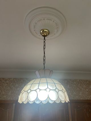 Lámpara techo vintage nacarada estilo clásico