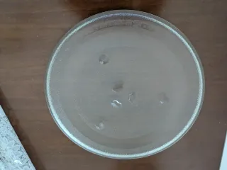 Piatto per microonde in vetro