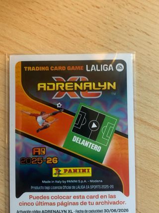 Lote 2 cromos Adrenalyn 2025/26 Edición Limitada.