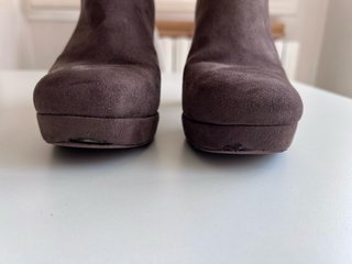 Botines marrones tacón plataforma talla 38