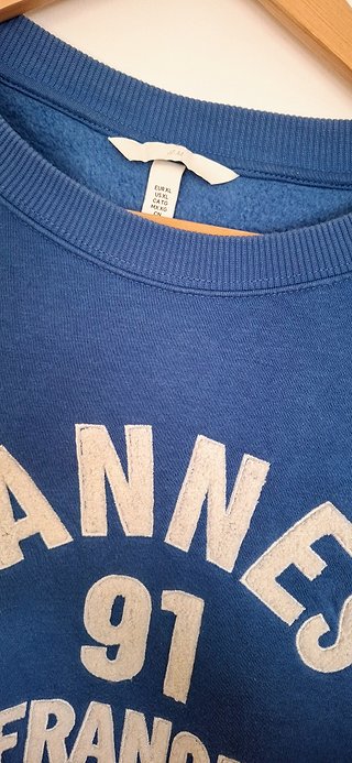 Jersey H&M Cannes 91 France Azul Talla XL
