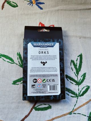 Tarjeta Unidad Orks. Warhammer 40K