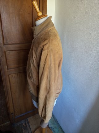 Chaqueta de gamuza vintage hombre T.48