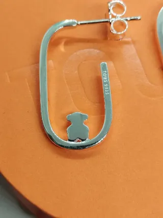 Pendientes de Aro abierto  en Plata Camille