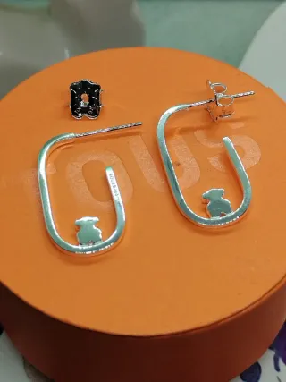 Pendientes de Aro abierto  en Plata Camille