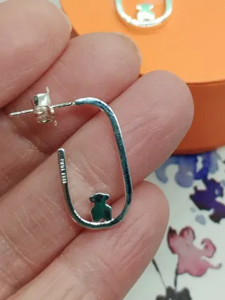 Pendientes de Aro abierto  en Plata Camille