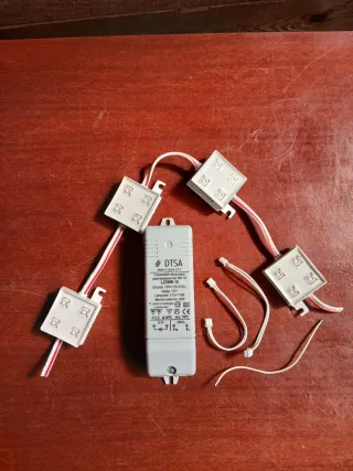 Lote componentes iluminación LED Foco