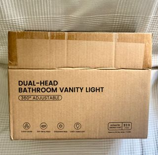 LÁMPARA LED ESPEJO PLATEADO AJUSTABLE 62 CM