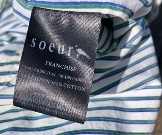 Camisa Henley Rayas Azules y Verdes Soeur